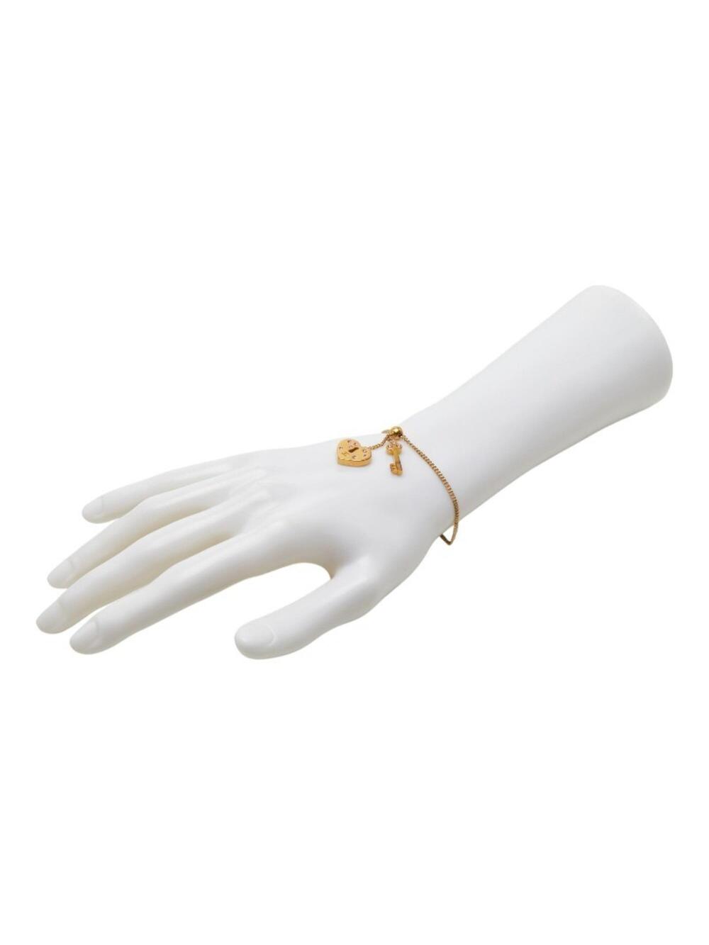 Chanel Cc Logo Heart Key Bracelet Metal #275745C59B - Picture 6 of 6